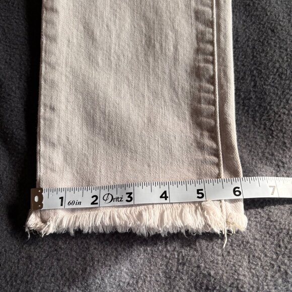 Ralph Lauren 2P Straight Crop Jeans in Off White - Picture 8 of 9